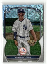 2023 Bowman Chrome #BCP-191 Keiner Delgado Mojo Refractor YANKEES 1ST RC