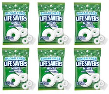 Life Savers Wint O Green, Sugar Free, Breath Mints Hard Candy 2.75oz Pack of 6 