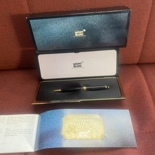 PENNA A SFERA MONT BLANC MEISTERSTUCK 164 NERO/ORO con SCATOLE E LIBRETTO - GERMANIA