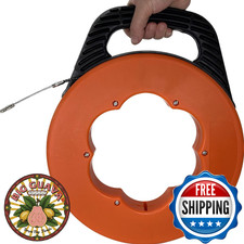 VGongTech 4.3mm 100ft Fish Tape Reel PET Cable Puller Cable Rods Kit Electrical