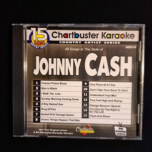 Karaoke CD+G Chartbuster Johnny Cash 90074 Country Hits