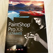 Corel PaintShop Pro X8 Ultimate Photo Editing Software DVD 2-Disc Manual Win