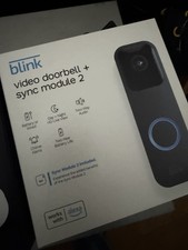 Blink Video Doorbell 2nd Gen with Sync Module Core System Black
