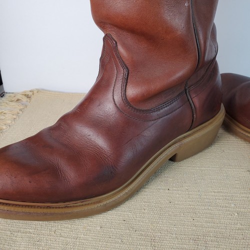 Botas de Trabajo Western de Cuero Marrón Pecos De Colección Red Wing Para Hombre Talla 9.5 D Hechas en EE. UU. - Imagen 13 de 14