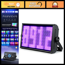 RGB LED Strobe Light Bar, DMX512 Sound Activated, Dual-Zone Effects for DJ, Club