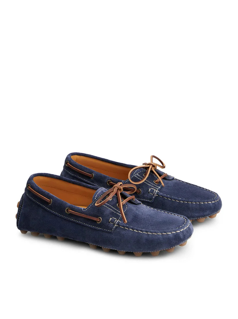 TOD'S Boat Gommino Bubble Blue Loafers New & Authentic image 2