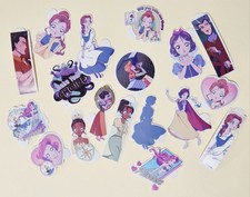 Disney Princess / 15 Vinyl Decal Stickers. Waterproof.