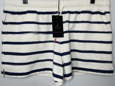 Bogner Fire + Ice Carline Shorts Women s XL White Blue Striped