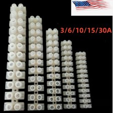 5/10PCS Dual Row 12Position Screw Terminal Block Electrical Barrier Strip 3A-30A