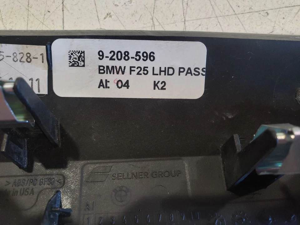 BMW X3 2011 - Juego de molduras interiores - OEM 9208596, 9200956, 7242646, 9184124 Foto 4 de 4