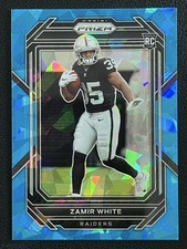 Zamir White 2022 Panini Prizm Football Blue Ice Prizm RC /99 #323
