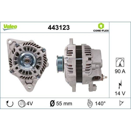Alternateur Valeo 443123 l'assurance de trajets sereins en Mitsubishi Smart