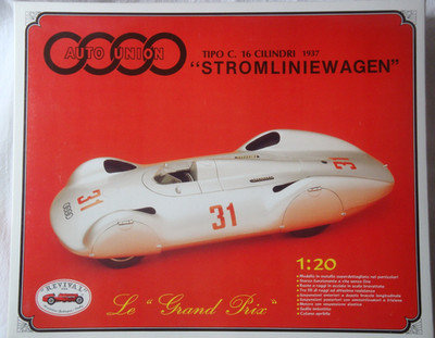 1:20 Revival Bausatz Kit - Auto Union Typ C Stromlinienwagen AVUS 1937 - OVP