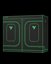 Mylar Hydroponic Grow Tent 4ftx8ft w/Observation Window&Floor Tray+Carbon Filter