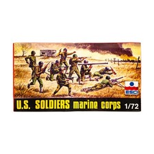 ESCI Historical Plastic 1/72 U.S. Soldiers Marine Corps VG /NM