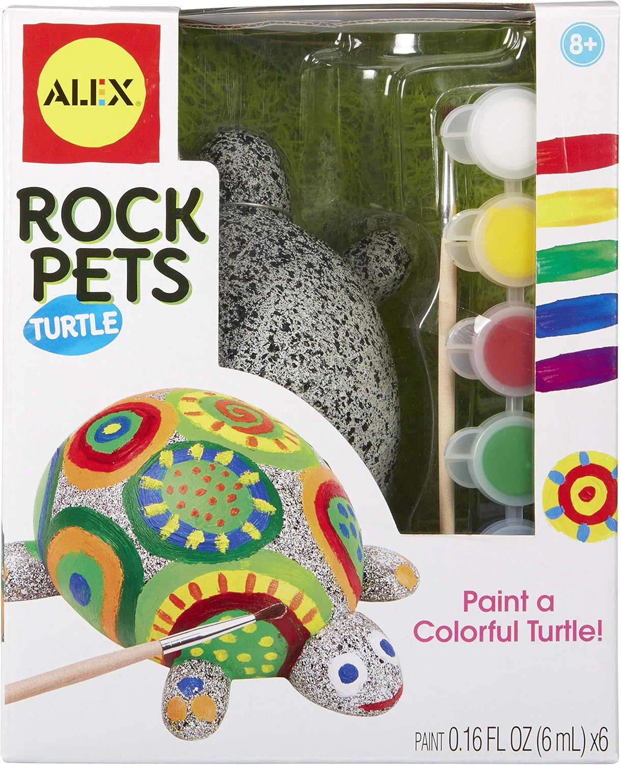 Craft Rock Pets Turtle Kids Art and Craft Activity, Multicolor, 1.12