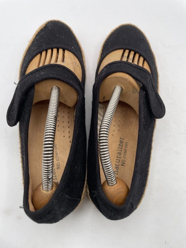 Zapatos Naturalizer N5 Comfort Mary Janes para mujer talla 8M negros parte superior baja punta redonda Foto 4 de 4