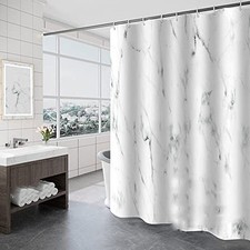 Shower Curtain Set for Bathroom, 60''W 72''L 60"W x 72"L Pack of 1 Marble