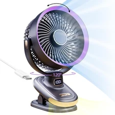 Auto Rotating Oscillating Fan for Bedroom,Portable USB Rechargeable Desk Fans...