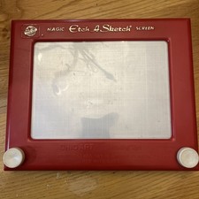 Vintage Original Ohio Art 505 Etch A Sketch Magic Screen Toy Red Working
