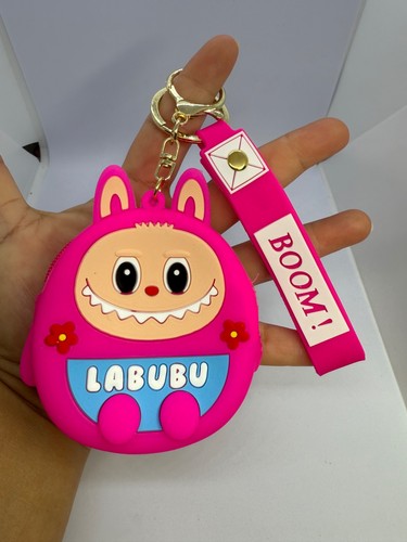 Lafufu Silicone Coin Purse Keychain, Choose Your Favorite Color - Picture 3 of 13