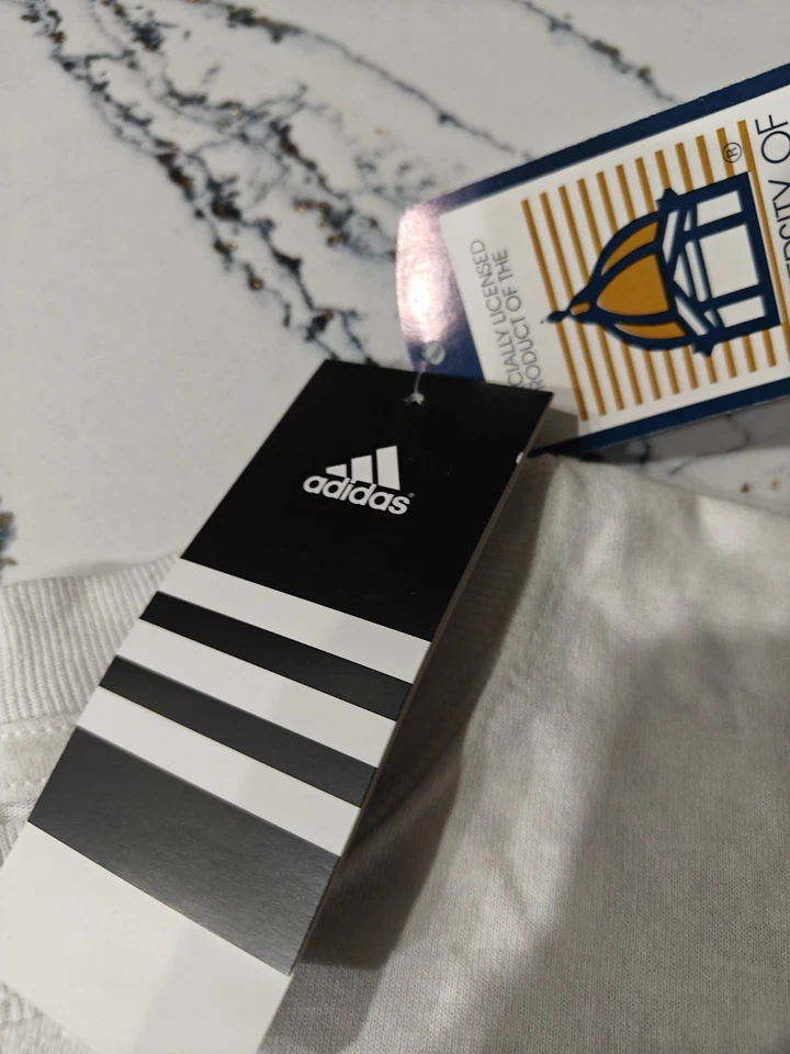 Новый Adidas Нотр-Дам длинным рукавом рубашка размер XL белый борьбы ирландский зеленый Y2K - Изображение 4 из 4