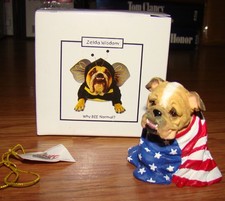 Zelda Wisdon, LOVE YOUR FLAG Miniature  (16604) Bulldog, American