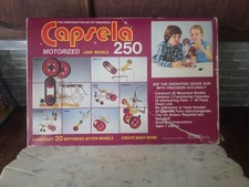 Vintage 1978 Capsela 250 Motorized Construction Set Tested Needs 2 AA Batteries