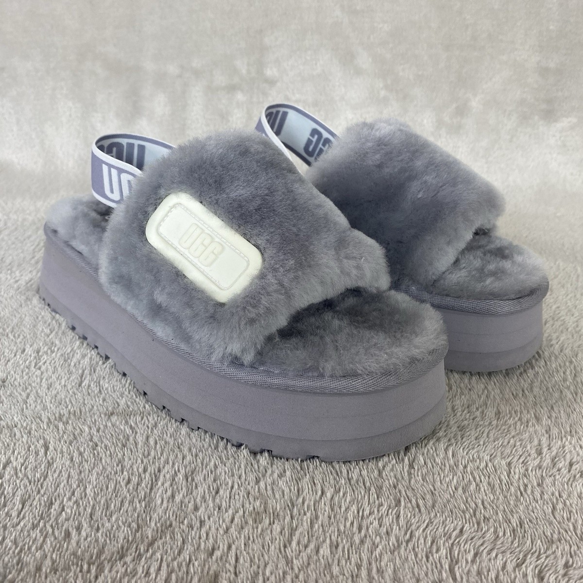 Wmns Ugg Ugg Fuzzette Grey Grey Women's Fuzzette Shearling