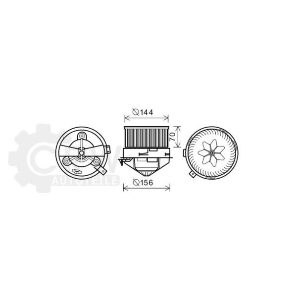 Elektromotor InnenraumgebläSe FüR Alfa Romeo Giulietta Kasten 2.0 Jtdm Bj.15-20-image