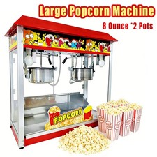 Commercial Popcorn Machine Electric Pop Corn Maker Popper Party Non-stick Coated