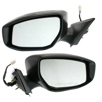 2pcs Paintable Pwr Heated Manual Folding Mirror w/ Signal Light for Altima 13-18