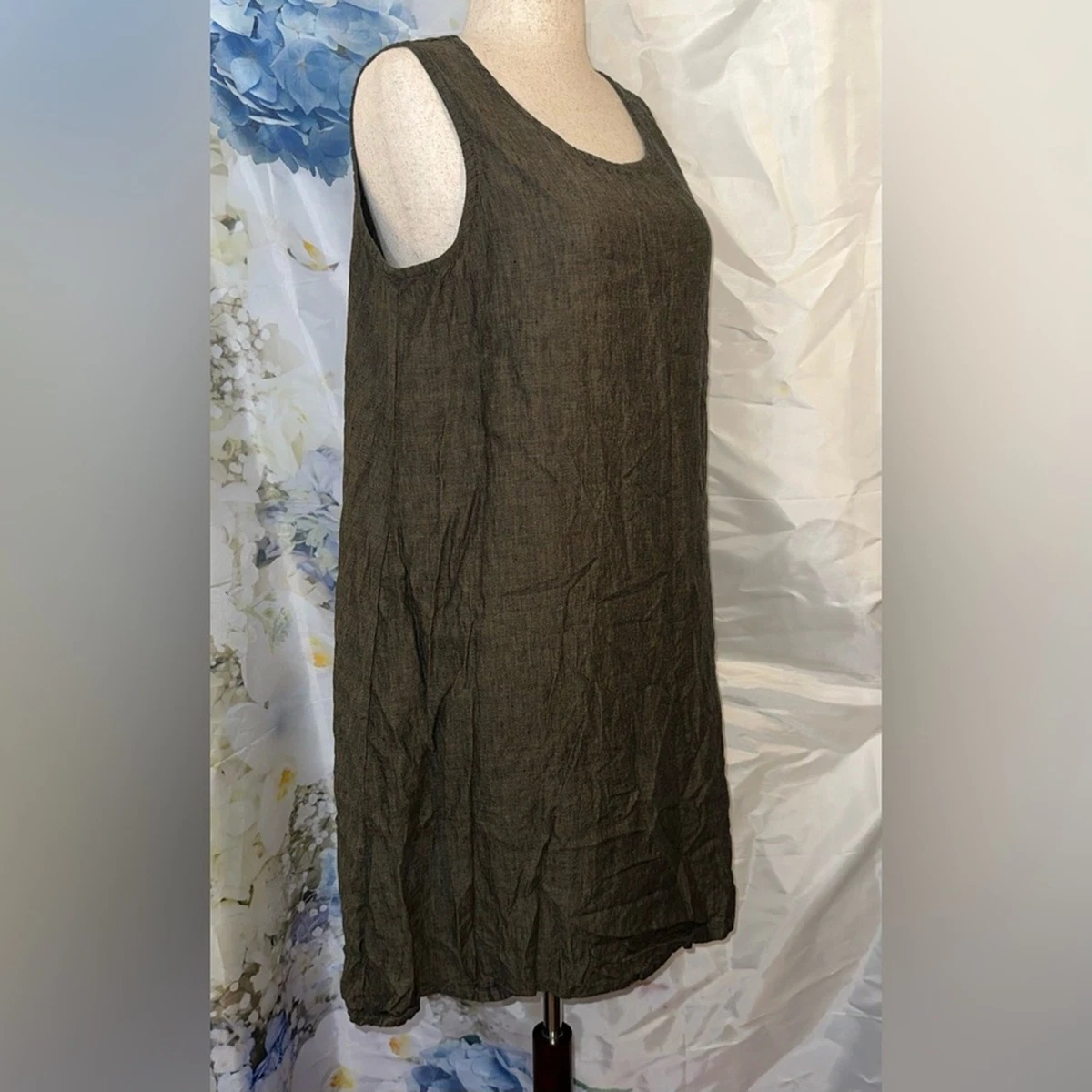 linen sheath dress The Shift Dress in Stretch Linen