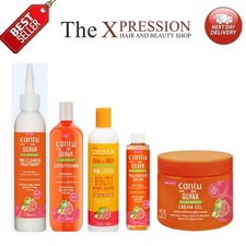 Image of Cantu Guava & Ginger Scalp Pre-Cleanse Treatment Serum Conditioner Next Day UK