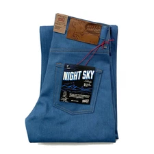 Naked & Famous Denim Strong Guy Night Sky Selvedge Jeans Brand New