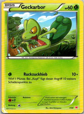 Pokémon Geckarbor 7/30 Trainer Kit Deutsch