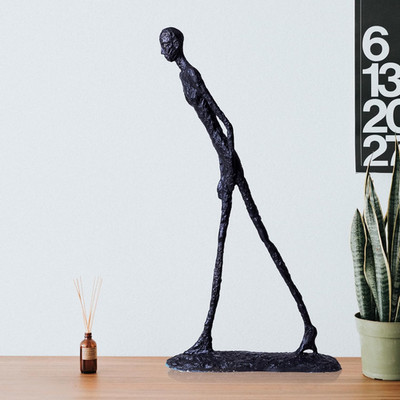 Giacometti Walking Man Bronze Statue 11.8'' - Unique Art Deco Home Decor