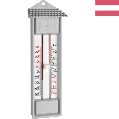 Hochwertiges Analoges Maxima-Minima-Thermometer von Tfa Dostmann, 23,2cm, Wet...