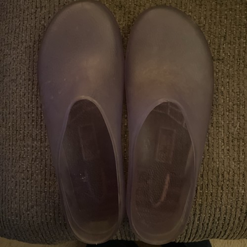 Authentic Ultra Rare Men’s Size 10 Clear Sloggers Garden Shoe No Longer Made
