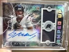 2023 Topps Resurgence CJ Stroud Amped Up AUTO PATCH  /125 !! Rookie