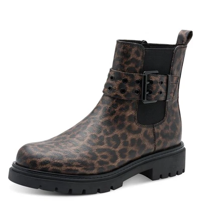 Marco Tozzi Stiefelette Stiefeletten Stiefel Boots Schuhe braun Leo 25437