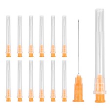 50Pcs Dispensing Needle 25 Gauge 1.5" Stainless Steel Tips(Orange)