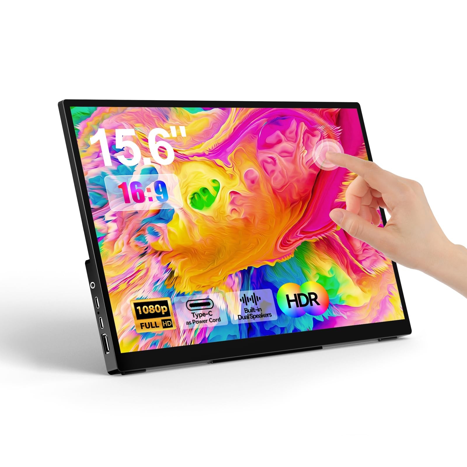 Portable Monitor Touchscreen 15.6 1080P FHD IPS Travel