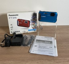 Panasonic Lumix DMC-FT25 16,1 megapixel fotocamera digitale impermeabile blu con caricatore