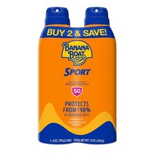 Banana Boat Sport Ultra SPF 50 Sunscreen Spray  Banana Boat Sunscreen Spray SPF