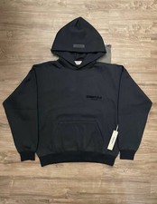 NEW Fear of God Essentials Stretch Limo Black Hoodie Size Medium Authentic  