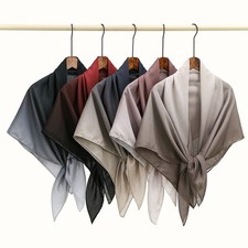 Women Soft Chiffon Square Scarf Large Sheer Wrap Shawl Stole Neck Headscarf