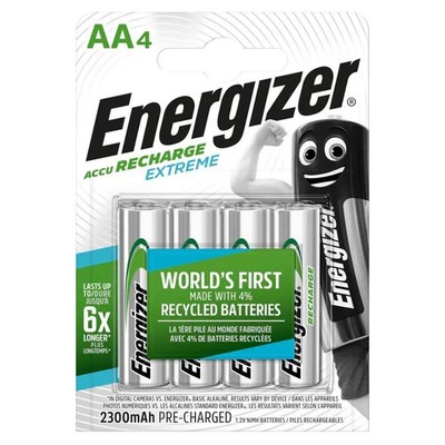 Energizer AA 2300 mAh wiederaufladbare Batterien EXTREM vorgeladen (4er Pack) NEU