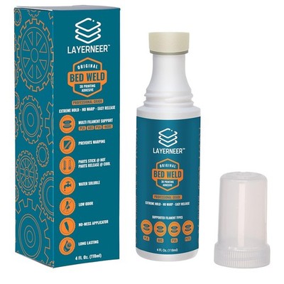 3D Printer Adhesive Glue Bed Weld Original, Strong Grip Reduces Warping for... 