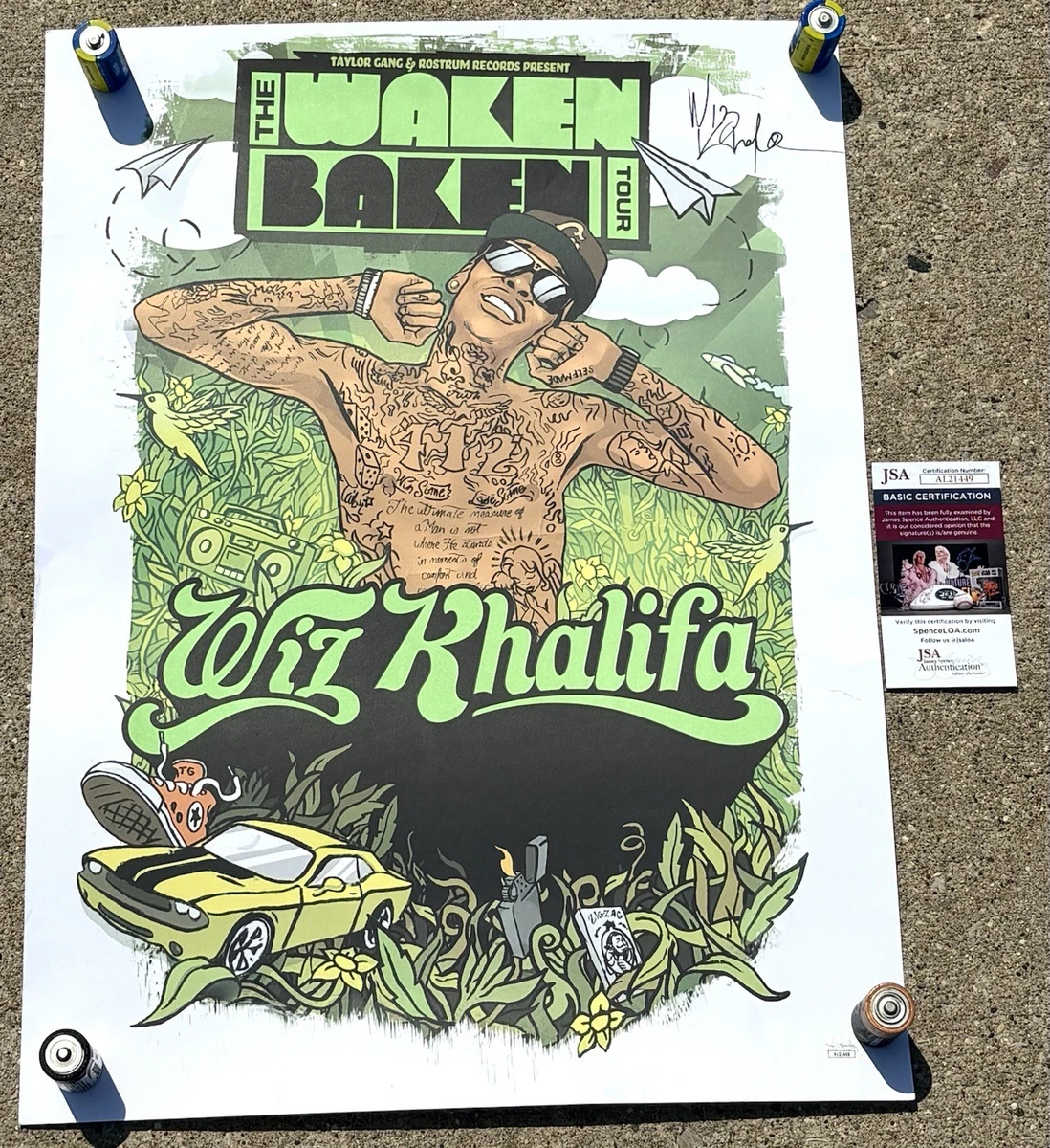 Wiz Khalifa In Original Autographed Rap & Hip Hop Memorabilia for